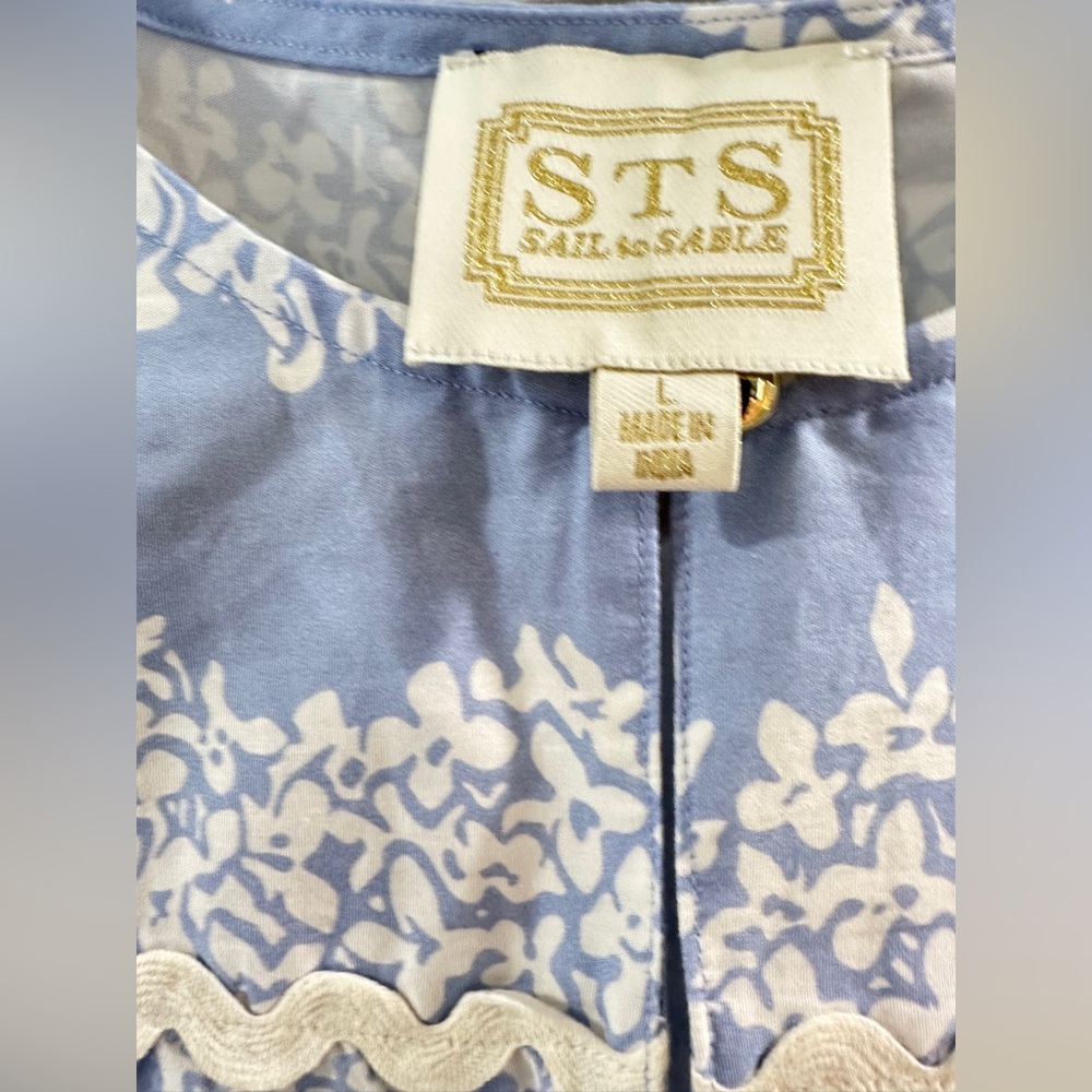 Sail to sable blue midi dress SZ L - Picture 3 of 9